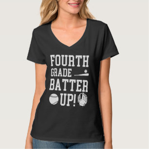 Fourth Grade Batter Up Baseball Back To School 4th T-Shirt