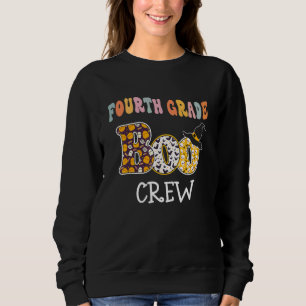 Fourth Grade Boo Crew Student  Halloween Sweatshirt