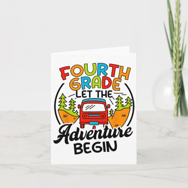Fourth Grade First Day Of 4th Grade Let The Advent Card (Front)