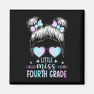 Fourth Grade Little Miss Back To School 4th Grade  Magnet