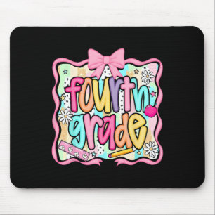 Fourth Grade Pencil Coquette Back To School Teache Mouse Pad