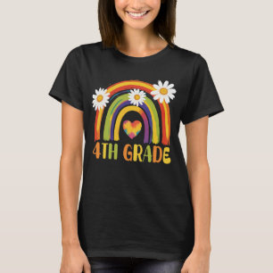 Fourth Grade Rainbow Back to School 4th Grade T-Shirt