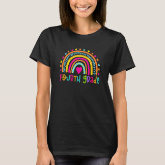 Fourth Grade Rainbow Girls Boys Teacher Team Fourt T-Shirt