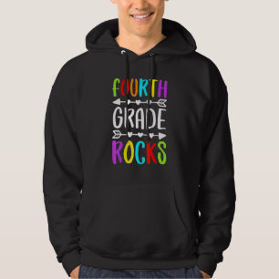 Fourth Grade Rocks 4th Grade Back To School Hoodie