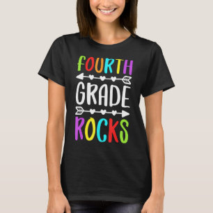Fourth Grade Rocks 4th Grade Back To School T-Shirt