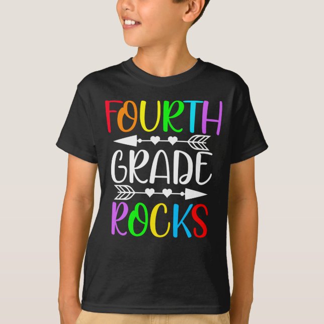 fourth grade rocks T-Shirt (Front)