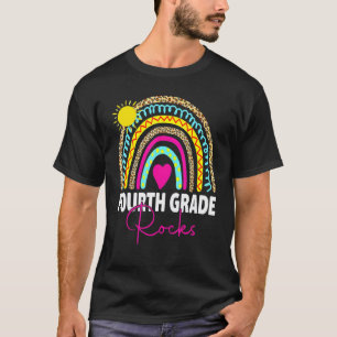 Fourth Grade Rocks Team 4th Grade Teacher Back To T-Shirt