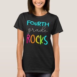 Fourth Grade Rocks Team 4th Grade Teacher T-Shirt