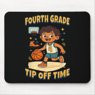 Fourth Grade Sketll Tip Off Game Day Vibes  Mouse Pad