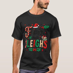 Fourth Grade Sleighs Funny Christmas Teacher  T-Shirt