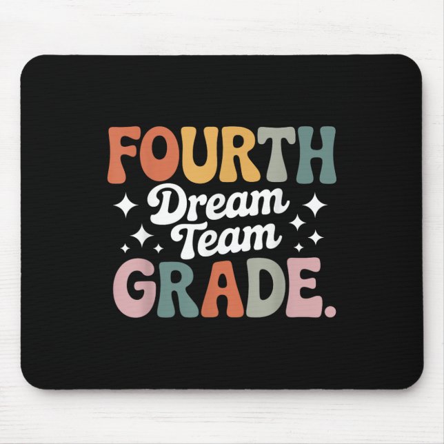 Fourth Grade Squad 4th Grade School Spirit Team  Mouse Pad (Front)