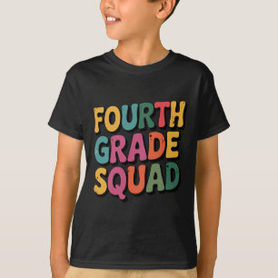 Fourth Grade Squad 4th Teacher Crew Back To School T-Shirt
