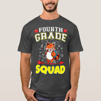 Fourth Grade Squad Funny Elementary Primary School T-Shirt