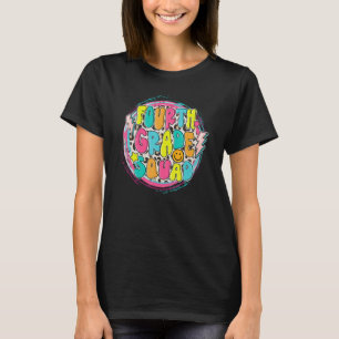 Fourth Grade Squad Rainbow 4th Grade Teacher Back T-Shirt
