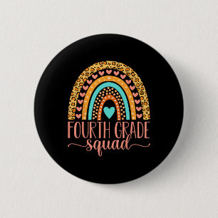 Fourth Grade Squad Team 4th Grade Teacher Back To  6 Cm Round Badge