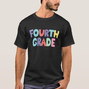 Fourth Grade Teacher 4th Grade Squad Student Back  T-Shirt