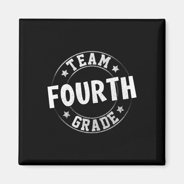 Fourth Grade Teacher Student Back To School 4th Gr Magnet (Front)