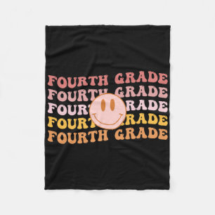 Fourth Grade Vibes 4th Grade Team 1st Day Of Schoo Fleece Blanket