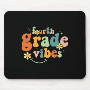 Fourth Grade Vibes 4th Grade Team Retro 1st Day Of Mouse Pad