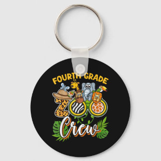 Fourth Grade Zoo Field Trip Squad Matching Key Ring