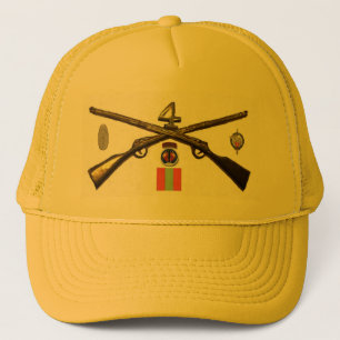 Fourth Infantry Regiment Cross Rifles Trucker Hat