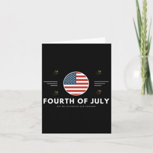 Fourth Of July 4th Of July American Flag Usa Card