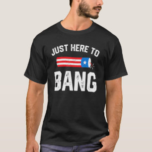 Fourth Of July 4th Of July Fireworks I'm Just Here T-Shirt