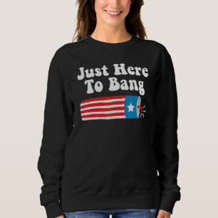 Fourth Of July 4th Of July I'm Just Here To Bang 1 Sweatshirt