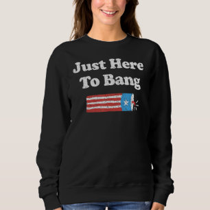 Fourth Of July 4th Of July I'm Just Here To Bang 1 Sweatshirt