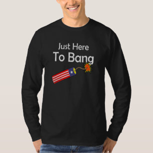 Fourth Of July 4th Of July Im Just Here To Bang 29 T-Shirt