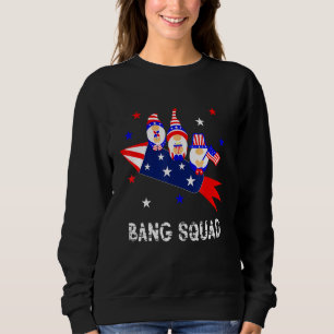 Fourth Of July 4th Of July Im Just Here To Bang Sq Sweatshirt