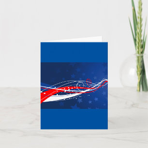 Fourth Of July Abstract Card