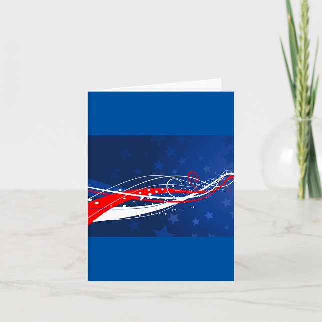 Fourth Of July Abstract Card (Creator Uploaded)