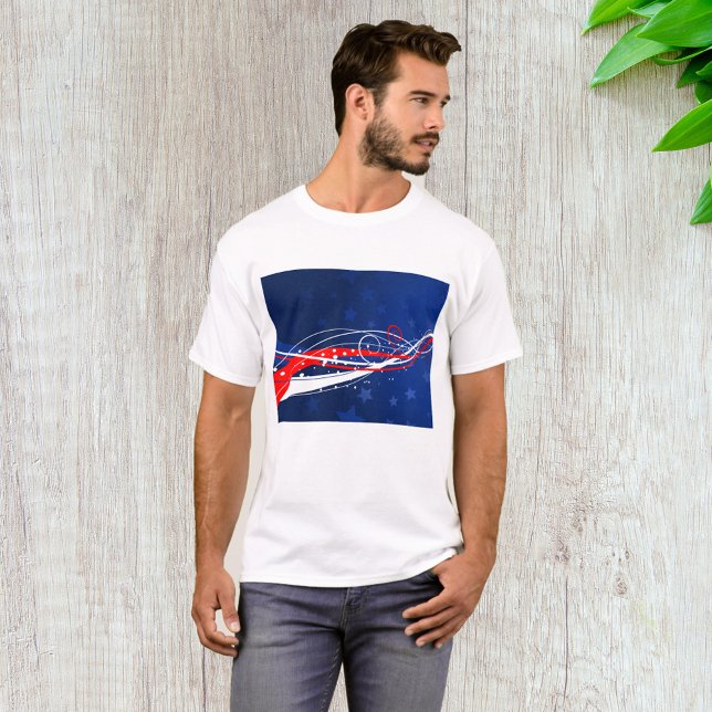 Fourth Of July Abstract T-Shirt (Creator Uploaded)