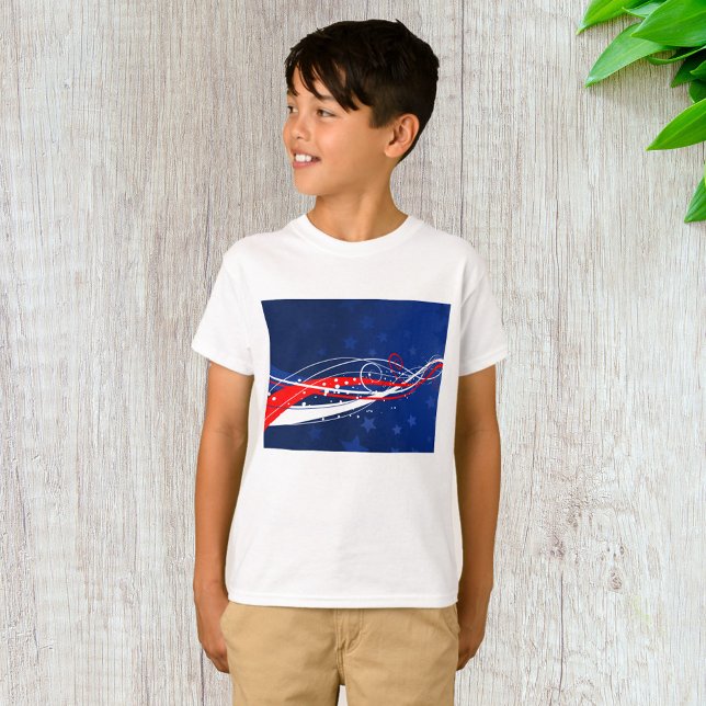 Fourth Of July Abstract T-Shirt (Creator Uploaded)