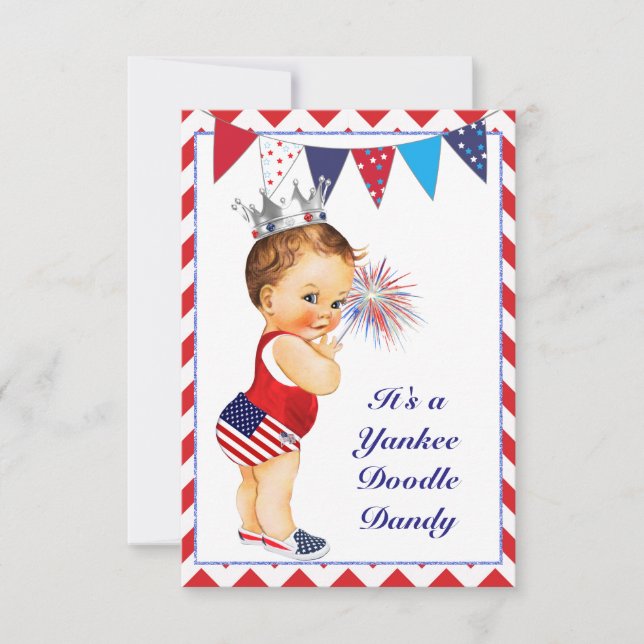 Fourth of July Baby Shower Invitation (Front)