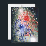 Fourth of July Celebration Postcard<br><div class="desc">Fourth of July Number 1,  popular painting by Florine Stettheimer</div>
