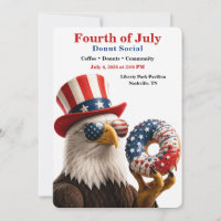 Fourth of July Doughnut Social - Red White and blu