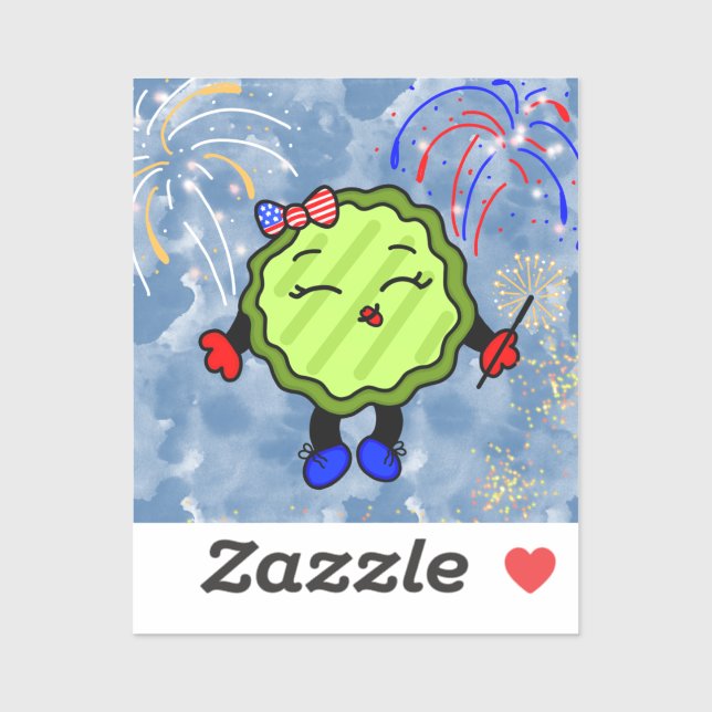 Fourth of July Firework Holiday Freedom Pickle   (Sheet)
