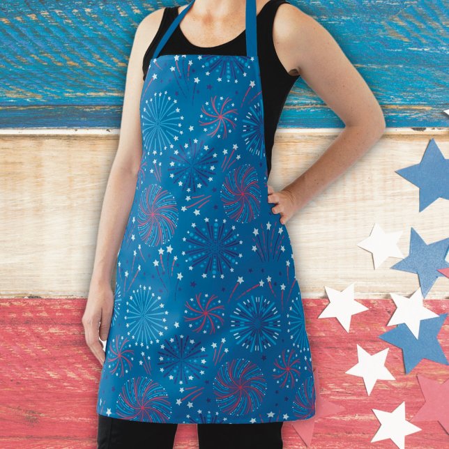 Fourth of July Fireworks  Apron (Creator Uploaded)