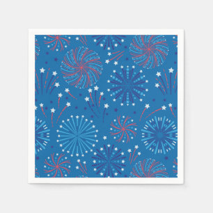 Fourth of July Fireworks Napkin