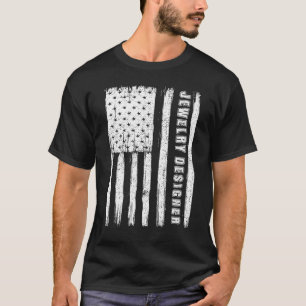 Fourth of July  for Men American Flag jewelry desi T-Shirt