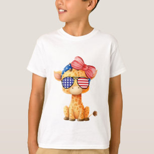 FOURTH OF JULY GIRAFFE T-Shirt