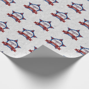 Fourth Of July Glitter Wrapping Paper