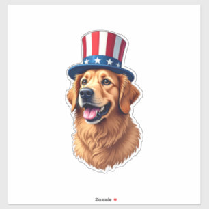 Fourth of July Golden Retriever Vintage Shirt