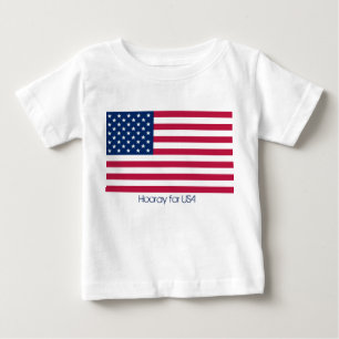 Fourth of July Hooray for USA Baby T-Shirt