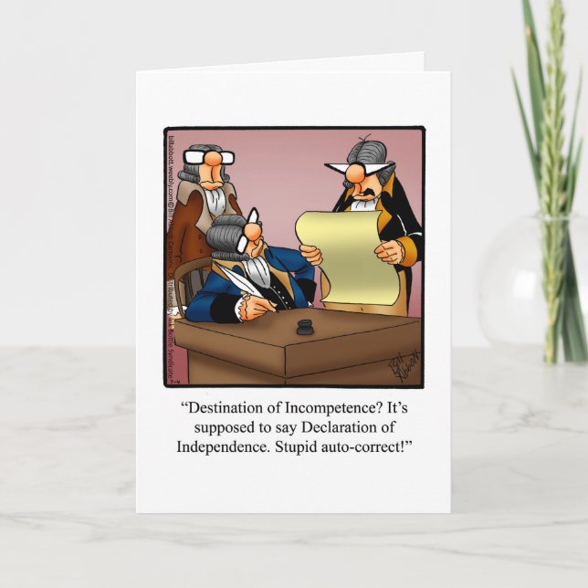 Fourth Of July Humour Greeting Card "Spectickles" (Front)