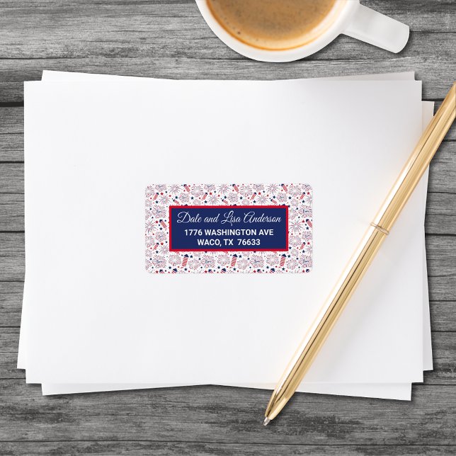 Fourth of July Independence Day BBQ Celebration Label (Creator Uploaded)