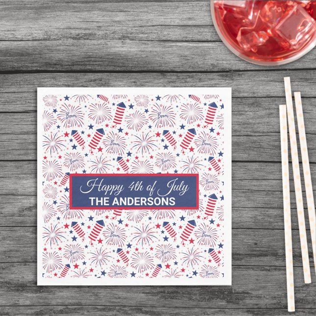 Fourth of July Independence Day BBQ Celebration Napkin (Creator Uploaded)