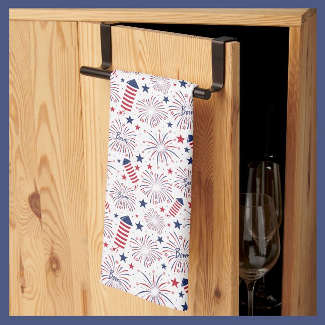 Fourth of July Independence Day Celebration Tea Towel (Creator Uploaded)
